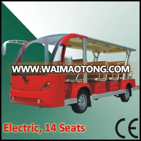 Solar electric vehicle with 14 seats, CE approved